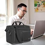 VANKEAN Laptop Bag Premium Laptop Briefcase Fits Up to 17.3 Inch Laptop Expandable Water-Repellent Shoulder Messenger Bag for School/Travel/Business/Men/Women-Black