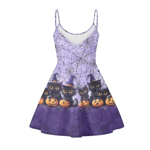 Image of Coloranimal Women's Summer Sleeveless Casual Swing Dresses with Loose Fit Beach Sundress