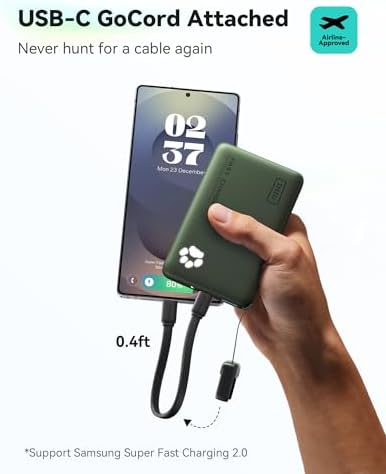 INIU 10000mAh 45W Fast Charging Portable Charger, Smaller Travel Power Bank