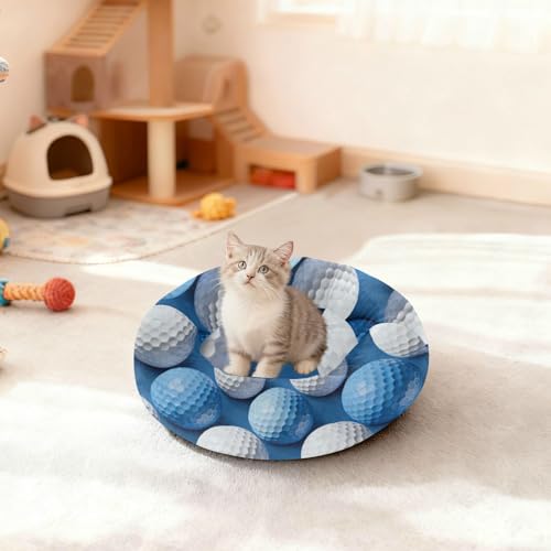 Lit antidérapant pour chat de taille moyenne avec jouet - 4