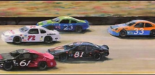Wallpaper Border Kids Boys Or Girls Sports Car Nascar Racetrack Race Cars Track #TOP16