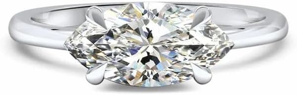 East West Marquise Simulated Diamond Ring