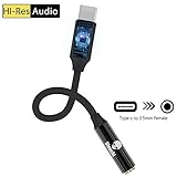 USB C to 3.5mm Pixel 2 Headphone Jack Adapter，Stouchi Nylon Braided DAC Chipset Type C to 3.5mm Audio Adapter USB C to 3.5mm with Realtek Noise Reduction Chip for Pixel 2/XL, HTC U11, Essential ph-1