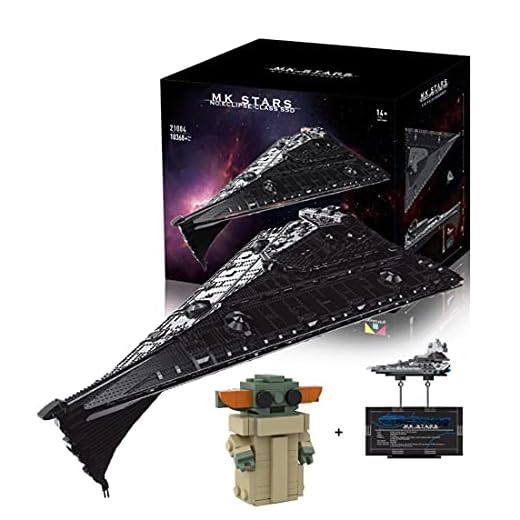 KEAYO Teknik Star Destroyer modell, Mould King 21004, 10368 delar stora UCS Super Star Destroyer MOC klämma byggstenar byggnads set kompatibel med Lego