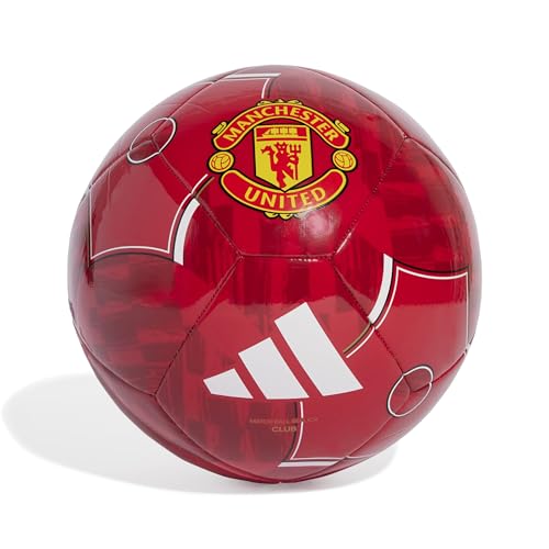 adidas Manchester United Home Club Ball Ball for Unisex Adults Red 38 EU