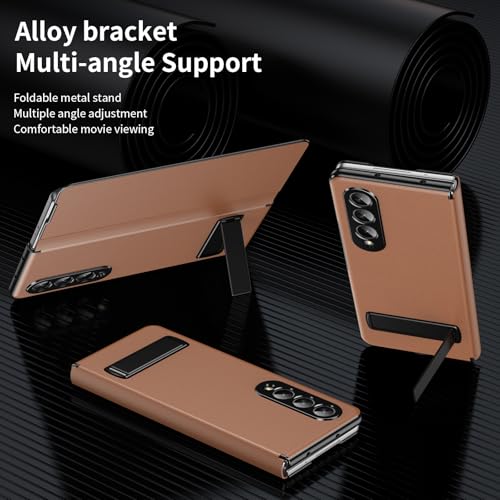 Coque en Cuir PU pour Samsung Galaxy Z Fold 4 avec support premium