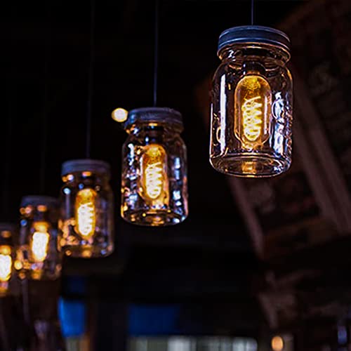 paul russells T45 LED Filament Edison Screw E27 Vintage Lights - Pack of 3 – 25W Equivalent Replacement 4W 250LM Lumens 1800K ES Decorative Cage Bulbs Non-Dimmable - Extra Warm White Retro - Image 5