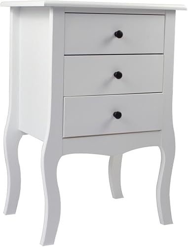 Modern Bedroom Must-Have European Nightstand in White