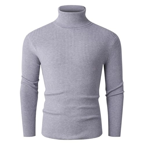 Men's Sweater High Neck Knit Pullover Fitted Base Layer Autumn Winter Top for Men4
