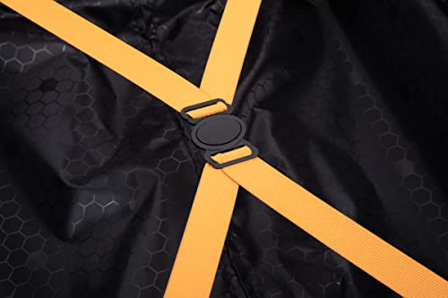 3 Piece Hardshell Luggage Sets Lightweight Suitcase with 2 Hooks, 360 Degree Spinner Wheels, TSA Lock for Travel (20"/24"/28") Orange As Shown One Size3