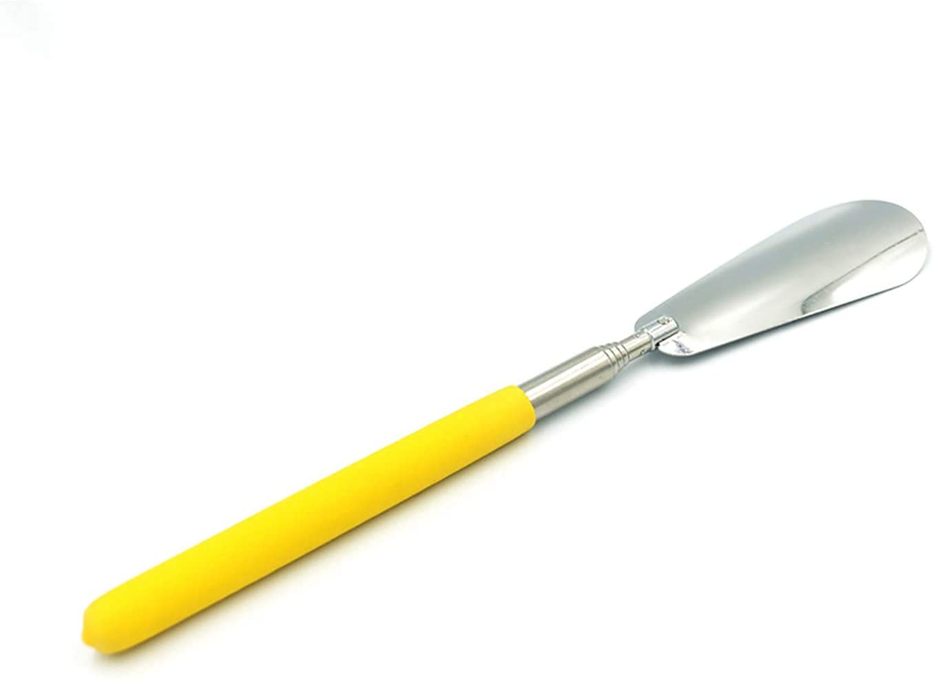 WEKONUMEX Shoe Horns, Adjustable Length Portable Telescopic Shoe Horn 25cm~74cm Lazy Shoe Horn(Yellow)