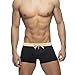 Men's Brand Swimming Trunks Side Strips Surfing Swim Briefs Beach Short Pants Male Suit Swimwear (US, Alpha, Small, Regular, Regular, Khaki)