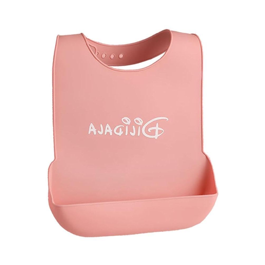 Adults Bibs Waterproof Anti-oil Silicone Bib Elderly Aged Senior For Silicone Bibs Food Catcher Pocket Disabled Adults Mealtime Cloth Protector Washable Disability Aid Aprons Adjustable Adult