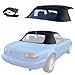 Sierra Auto Tops Convertible Top Replacement for Mazda Miata MX5 1990-2005, Cabrio Vinyl, Black, incl. Rain Rail