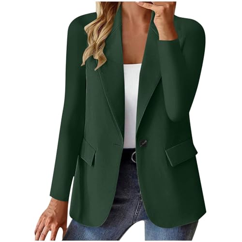 Blazer long femme veste de costume d'affaires avec poches droites