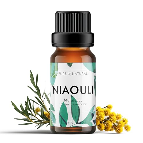 Image of Esslux Niaouli Essential Oil | 100% Pure Natural Oil for Skin, Hair & Aromatherapy (10ml) | Refreshing, Medicinal Scent Ideal for Diffusers, Massages, & DIY Projects