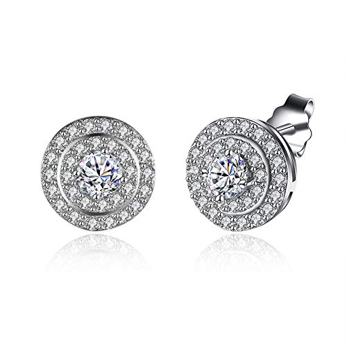 Boucles d'oreilles argent 925 anti irritation zircon luxe