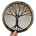 FIRLAR Shaman Drum, 10 Inch Hand Drum With Drum Stick, Alchemy Moon Drum For Spiritual Music, Reflection Meditation (brown)