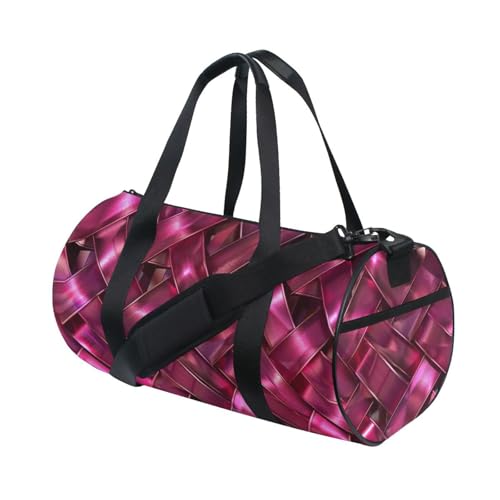 geometric crystal Wine magenta Luggage Travel Bag Sports Tote Gym Bag Hiking Multifunctional