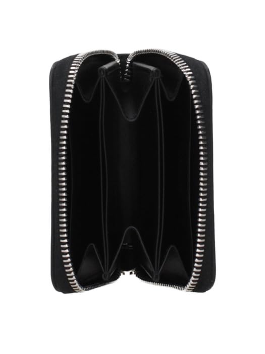 Versace Women's Black Leather Zip Around Wallet2