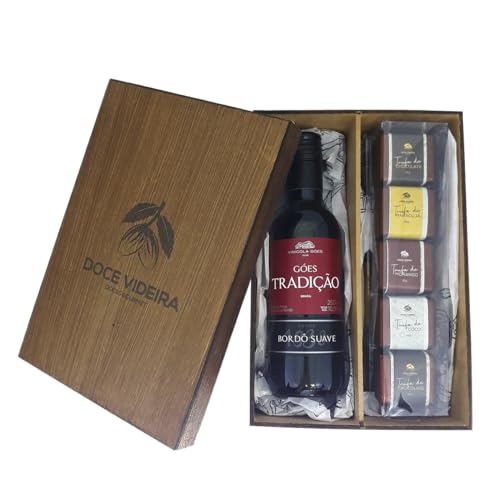 Cesta de Presente Vinho e Chocolates Gourmet Corporativo Aniversário