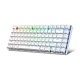  HUO JI TKL Teclado mecánico Gaming RGB retroiluminado diseño compacto placa de aluminio conmutadores modulares 81 teclas US Layout, Eagle Z88