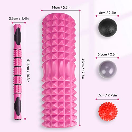 Aeike-Foam-Roller-6-in-1-Fitness-Set-High-Density-Muscle-Roller-with-Massage-Ball-for-Deep-Tissue-Massage-Instant-Pain-Relief-of-Back-Legs-Body