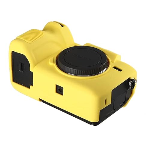 Stseetop Sony A7Iv Case, Silicone Rubber Protective Camera Body Skin Case Cover, Compatible With Sony A74 A7M4 A7Iv (Yellow) #TOP5