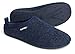 Produktbild ELEWERT® Unisex Filzpantoffeln I Hausschuhe Damen und Herren I Recycelte Slipper I Herausnehmbares Fußbett I Natürliche Gummisohle I Rutschfeste Pantoletten I Spanien I Marineblau, EU 44