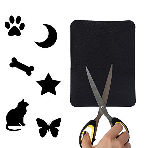 3\" x 4.1\" 12 Pieces Black Denim Iron on Patches for Clothing Repair, Denim Patches for Jeans Kit, Iron for Jeans & Clothing Repair