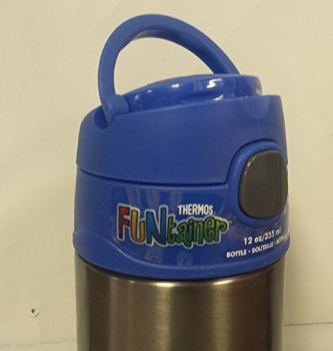 Image of Thermos Funtainer 12 ounce Bottle - Blue /Charcoal