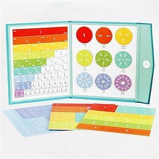 Magnetic Fraction Educational Puzzle - Magnetic Fraction Puzzle Set - Magnetic Score Demonstrator - Math Fractions Manipulatives - Math Manipulatives for arly Math Skills Development (1Pc)