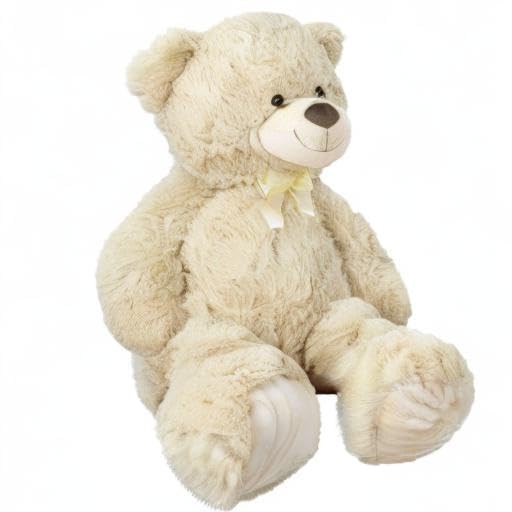 Peluche Ours Plat Miel - Flatout - 100% Laine Mérinos - 30x25cm