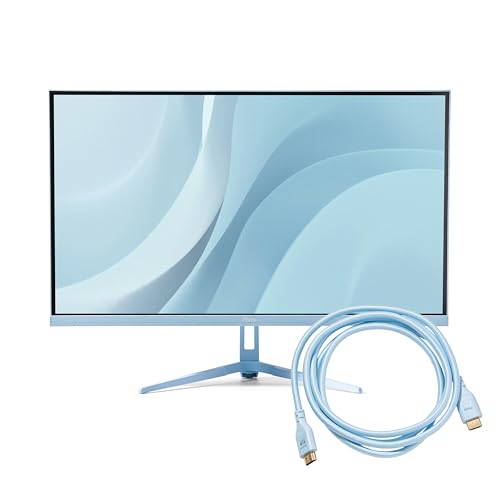 Image of Pixio PX278 Wave Blue 27 inch 180Hz 1440p Fast IPS Panel 1ms GTG AMD FreeSync Gaming Monitor with Blue HDMI 2.1 Cable Certified Ultra High Speed 10FT 8K 60Hz 4K 120Hz Nylon Braided