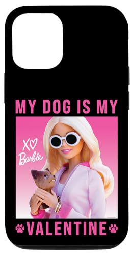 Coque iPhone 12 Barbie cadeau idéal amoureux des chiens Saint-Valentin