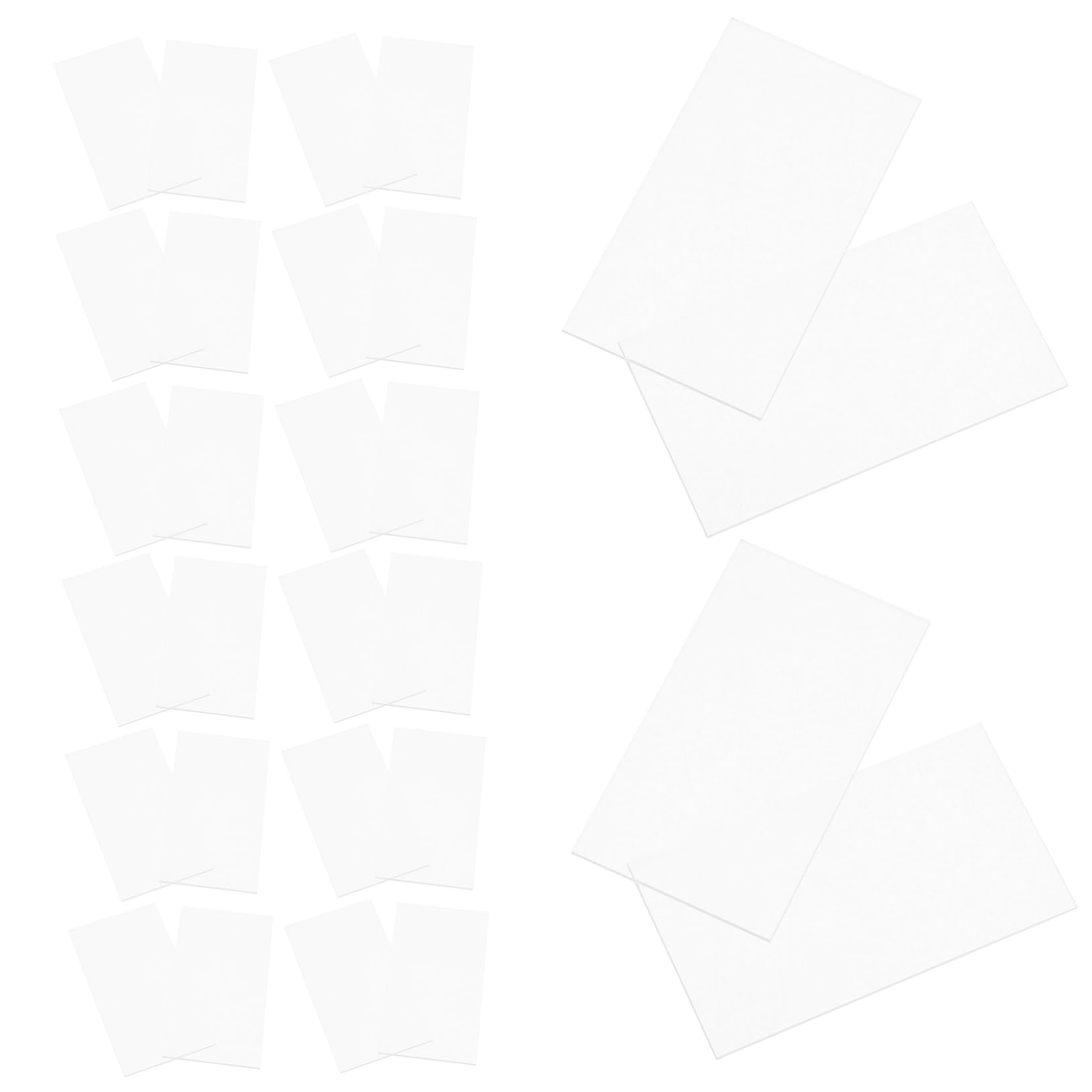 4 Set Scheda Di Nome Segnaposto Per Apparecchiare La Tavola Posto Di Nozze Mini Targhette Da Scrivania Per Ufficio Porta Segnaposto Di Acrilico Trasparente 20 Pezzi*4
