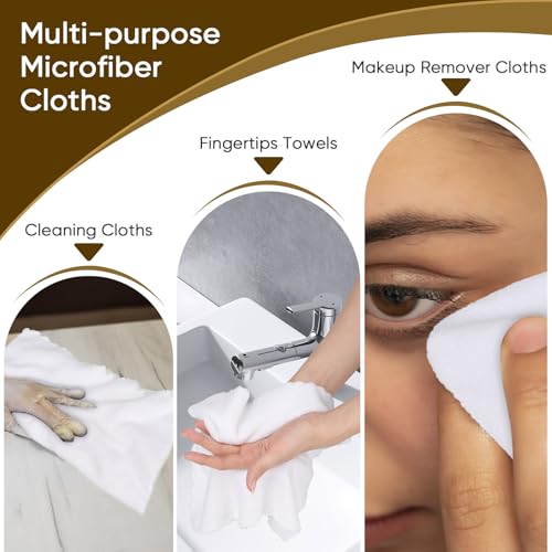 Orighty Ultraweiche Waschlappen, 48 Stück, Premium-Mikrofaser-Handtuch-Sets 30,5 x 30,5 cm, Saugfähig und Schnell Trocknend, Korallensamt, Mehrzweck für Badezimmer und Hotel
