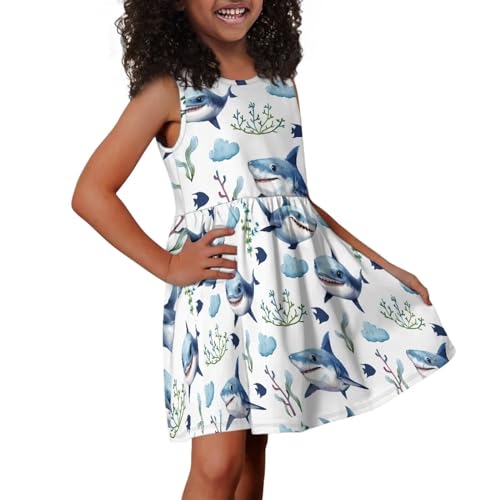Flowy Loose Sundress for Girls Relaxed Soft Fit and Flare A Line Floral Dress with Pockets4