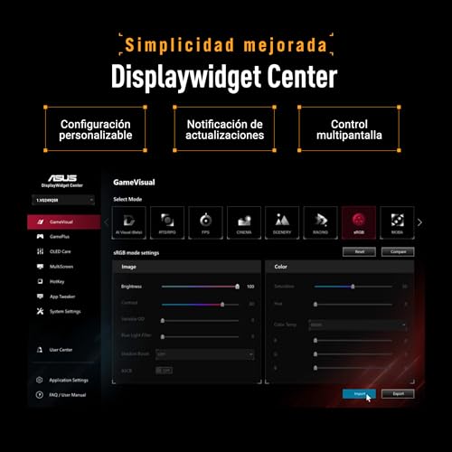 ASUS TUF Gaming VG249Q5R Monitor de 23,8 Pulgadas, Full HD (1920 x 1080), 200 Hz, Fast IPS, ELMB, 0.3 ms GTG (mín), Altavoz estéreo, DisplayWidget Center, AI Visual - 8