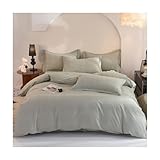 Photo Gallery gardeneea copripiumino tinta unita queen king size 4 pezzi copripiumini in cotone spesso set di biancheria da letto ultra morbido e accogliente con chiusura a cerniera lenzuolo e 2 federe (rosa scuro Photo Gallery gardeneea copripiumino tinta unita queen king size 4 pezzi copripiumini in cotone spesso set di biancheria da letto ultra morbido e accogliente con chiusura a cerniera lenzuolo e 2 federe (rosa scuro