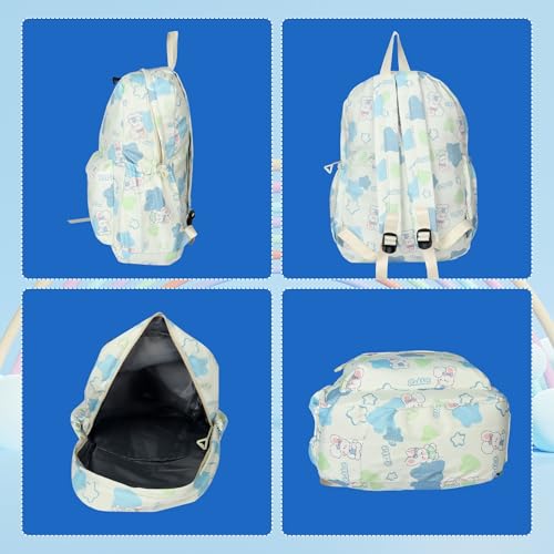 Image of VGRASSP 2 Pcs Kids School Backpack Set with Pencil Pouch - Lightweight Bag for Boys and Girls with Spacious Zipper Compartments - Color As Per Stock