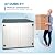 Plainsity 47 Cu ft Outdoor Storage Shed, Resin Outdoor Storage Box for Patio Yard Weatherproof Outdoor Storage Cabinet for Tools Pool Supplies - Lockable Deck Boxes Outdoor Waterproof(Creamy White)