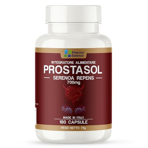 PROSTASOL Serenoa Repens 700mg per Prostata Uomo 180cps | Integratore Saw Palmetto con Estratto di Ortica, Zucca e Pigeo per il Supporto delle Vie Urinarie