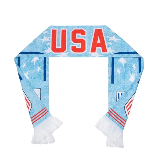 World Cup 2026 Scarf Double-sided Printed Scarf for Men & Women The US Soccer World Cup Vintage Classic Souvenir Scarfs for Soccer Fans Gifts and Match Schedule Equipment56.69 x 6.69 Size