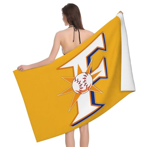 北海道日本ハムファイターズ ビーチタオル 大判 バスタオル グッズ 旅行用 通気性 吸水 速乾グッズ 家庭用 お風呂 プール ジム おしゃれ 130x80cm