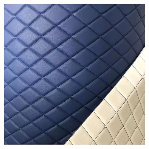 Tête de lit en mousse d'ameublement similicuir bleu matelassé chic
