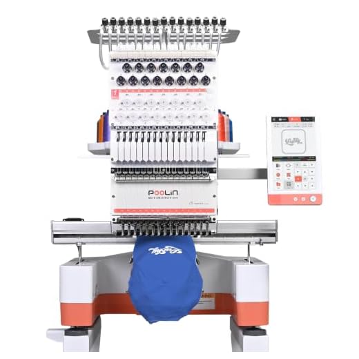 Poolin EOM 15 Needle Commercial Embroidery Machine