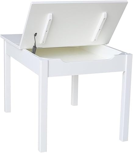 Miniatura 21 de IC International Concepts Juvenile Table with Lift-Up Top, Hidden Storage, Durable Wood Construction, Ideal for Playrooms and Classrooms - Java