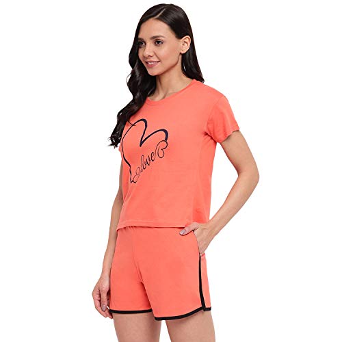 Image of Women's Cotton Printed Top and Shorts Set Pack of 1