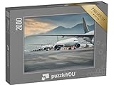 puzzleYOU: Puzzle 2000 Teile „Geparkte Flugzeugflotte“ – aus der Puzzle-Kollektion Flughafen, Flugzeuge